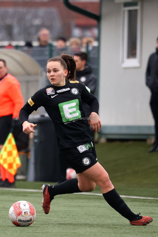 Sturm Damen - Vienna
OEFB Frauen Bundesliga, 14. Runde, SK Sturm Graz Damen - First Vienna FC 1894, Trainingszentrum Messendorf, 16.02.2025. 

Foto zeigt Julia Keutz (Sturm Damen)
