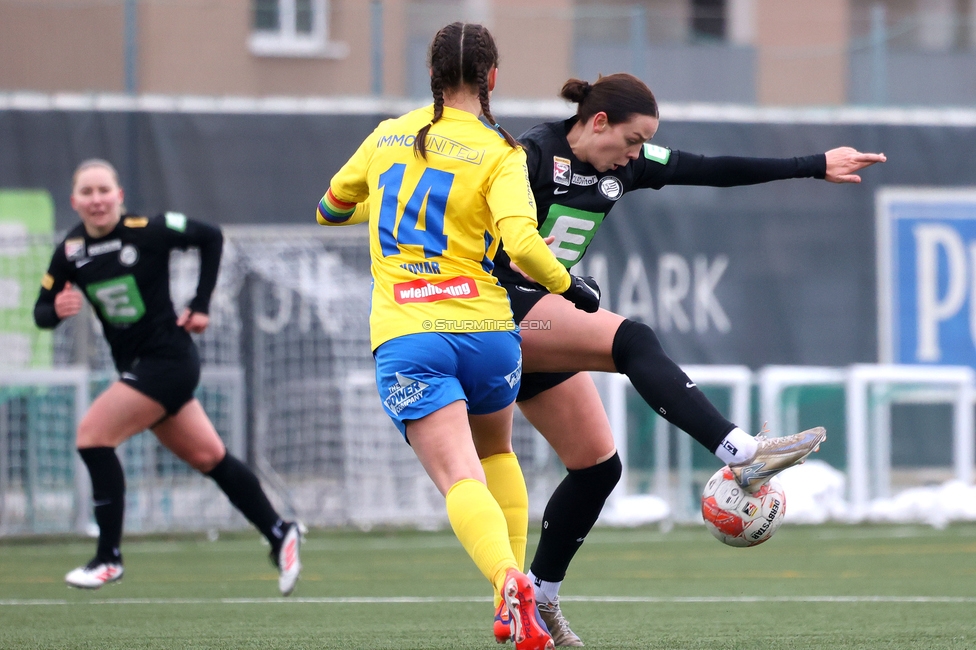 Sturm Damen - Vienna
OEFB Frauen Bundesliga, 14. Runde, SK Sturm Graz Damen - First Vienna FC 1894, Trainingszentrum Messendorf, 16.02.2025. 

Foto zeigt Linda Popofsits (Sturm Damen)
