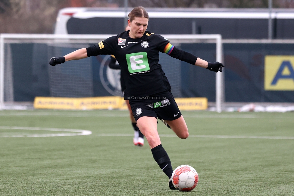 Sturm Damen - Vienna
OEFB Frauen Bundesliga, 14. Runde, SK Sturm Graz Damen - First Vienna FC 1894, Trainingszentrum Messendorf, 16.02.2025. 

Foto zeigt Sophie Maierhofer (Sturm Damen)
