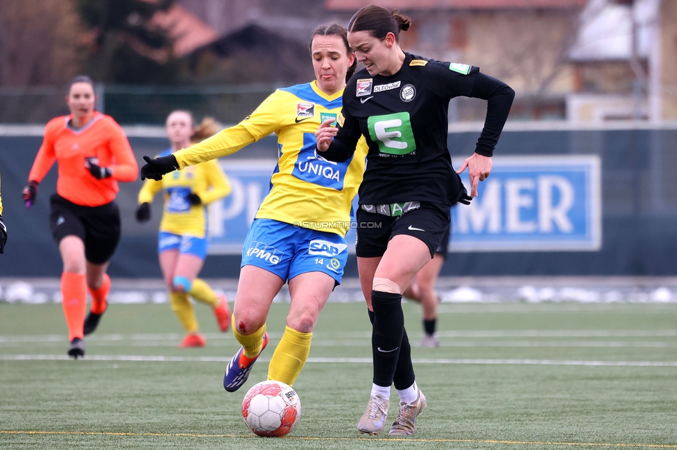 Sturm Damen - Vienna
OEFB Frauen Bundesliga, 14. Runde, SK Sturm Graz Damen - First Vienna FC 1894, Trainingszentrum Messendorf, 16.02.2025. 

Foto zeigt Linda Popofsits (Sturm Damen)
