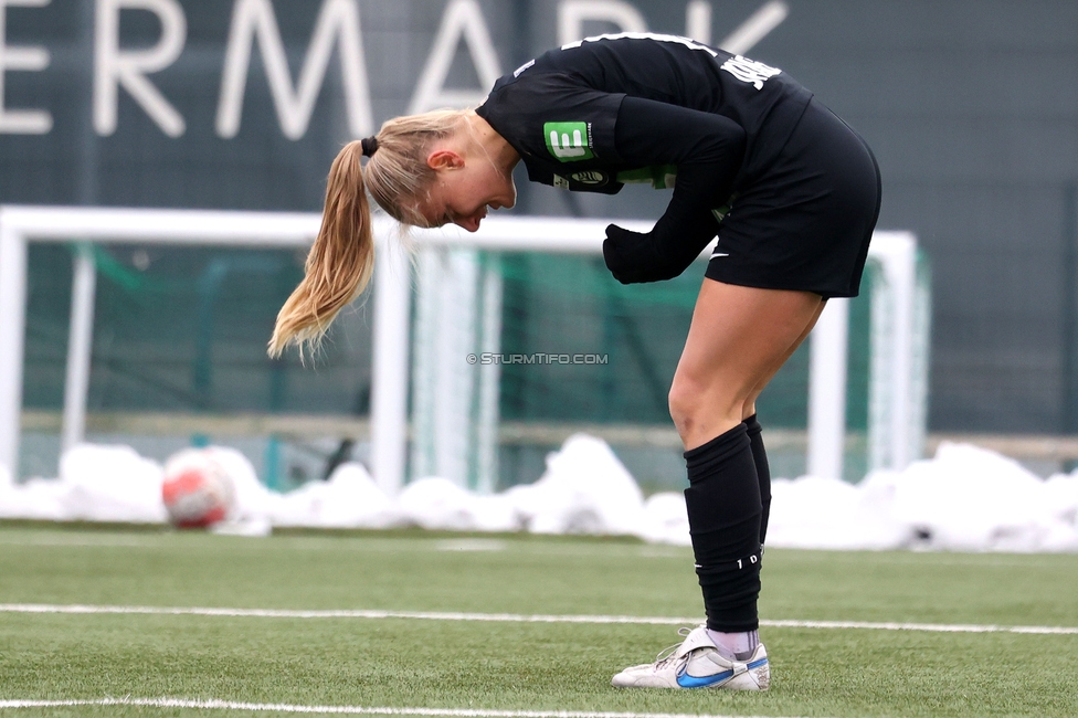 Sturm Damen - Vienna
OEFB Frauen Bundesliga, 14. Runde, SK Sturm Graz Damen - First Vienna FC 1894, Trainingszentrum Messendorf, 16.02.2025. 

Foto zeigt Sandra Jakobsen (Sturm Damen)
