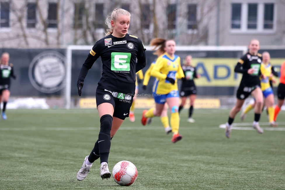 Sturm Damen - Vienna
OEFB Frauen Bundesliga, 14. Runde, SK Sturm Graz Damen - First Vienna FC 1894, Trainingszentrum Messendorf, 16.02.2025. 

Foto zeigt Sandra Jakobsen (Sturm Damen)
