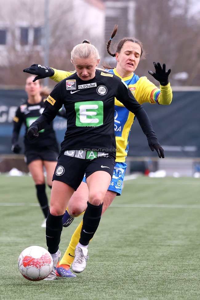 Sturm Damen - Vienna
OEFB Frauen Bundesliga, 14. Runde, SK Sturm Graz Damen - First Vienna FC 1894, Trainingszentrum Messendorf, 16.02.2025. 

Foto zeigt Sandra Jakobsen (Sturm Damen)
