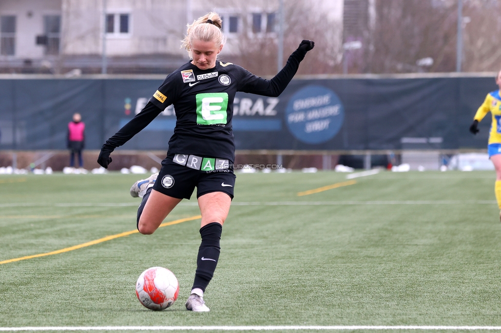 Sturm Damen - Vienna
OEFB Frauen Bundesliga, 14. Runde, SK Sturm Graz Damen - First Vienna FC 1894, Trainingszentrum Messendorf, 16.02.2025. 

Foto zeigt Sandra Jakobsen (Sturm Damen)
