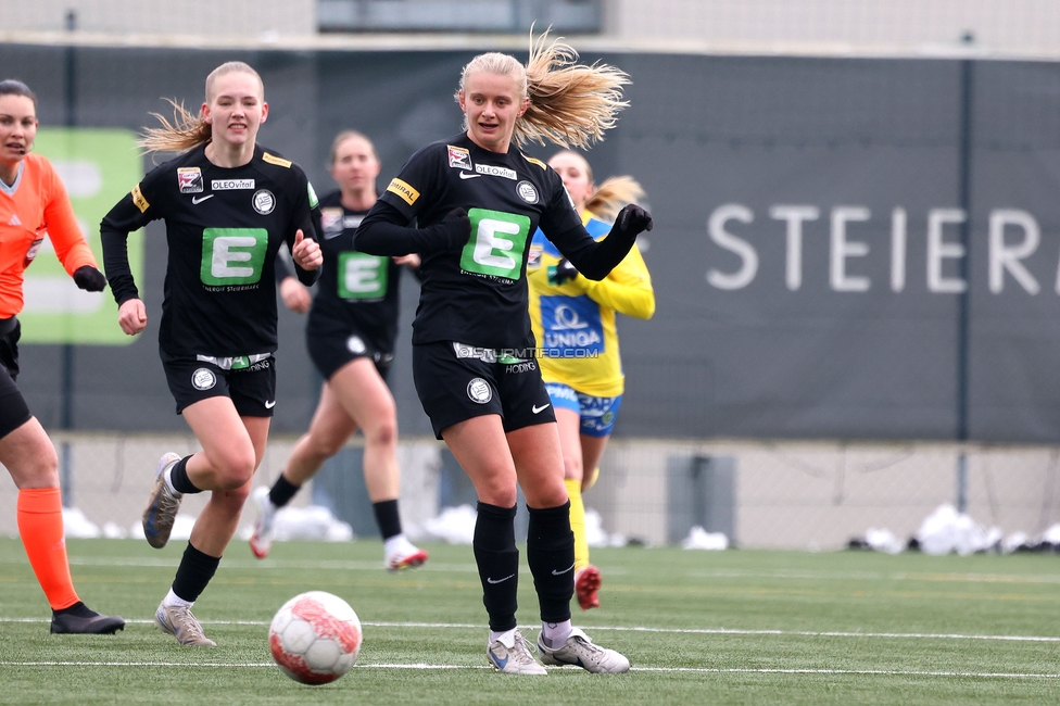 Sturm Damen - Vienna
OEFB Frauen Bundesliga, 14. Runde, SK Sturm Graz Damen - First Vienna FC 1894, Trainingszentrum Messendorf, 16.02.2025. 

Foto zeigt Sandra Jakobsen (Sturm Damen)
