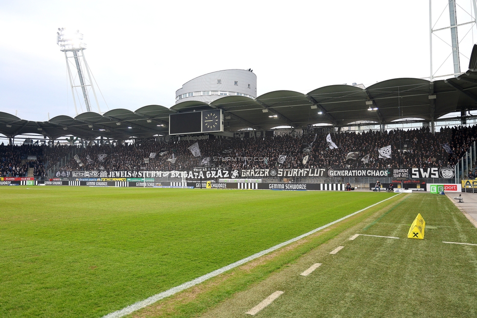 Sturm Graz - Blau-Weiss Linz
Oesterreichische Fussball Bundesliga, 19. Runde, SK Sturm Graz - FC Blau-Weiss Linz, Stadion Liebenau Graz, 23.02.2025. 

Foto zeigt Fans von Sturm
