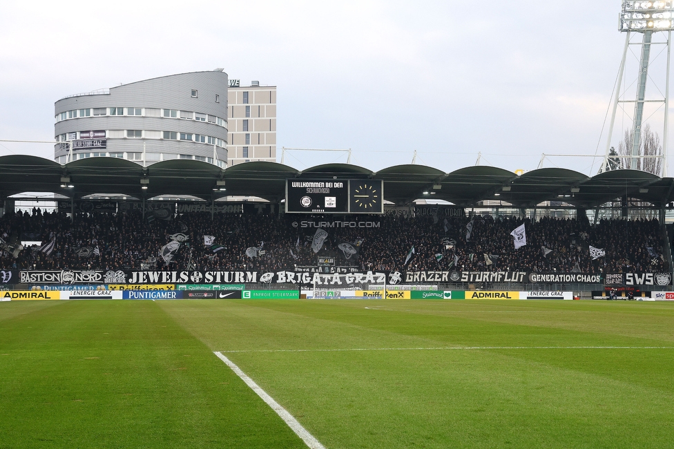 Sturm Graz - Blau-Weiss Linz
Oesterreichische Fussball Bundesliga, 19. Runde, SK Sturm Graz - FC Blau-Weiss Linz, Stadion Liebenau Graz, 23.02.2025. 

Foto zeigt Fans von Sturm
