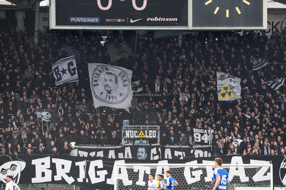 Sturm Graz - Blau-Weiss Linz
Oesterreichische Fussball Bundesliga, 19. Runde, SK Sturm Graz - FC Blau-Weiss Linz, Stadion Liebenau Graz, 23.02.2025. 

Foto zeigt Fans von Sturm
Schlüsselwörter: brigata