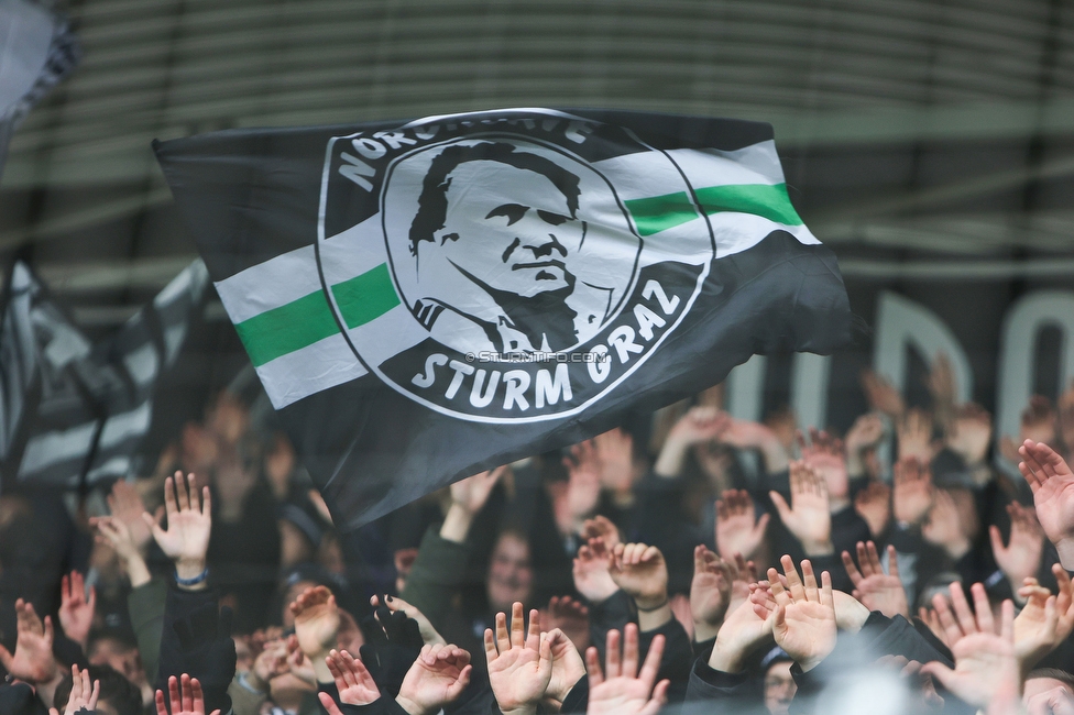 Sturm Graz - Blau-Weiss Linz
Oesterreichische Fussball Bundesliga, 19. Runde, SK Sturm Graz - FC Blau-Weiss Linz, Stadion Liebenau Graz, 23.02.2025. 

Foto zeigt Fans von Sturm
