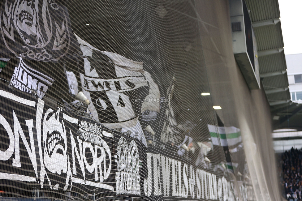 Sturm Graz - Blau-Weiss Linz
Oesterreichische Fussball Bundesliga, 19. Runde, SK Sturm Graz - FC Blau-Weiss Linz, Stadion Liebenau Graz, 23.02.2025. 

Foto zeigt Fans von Sturm
