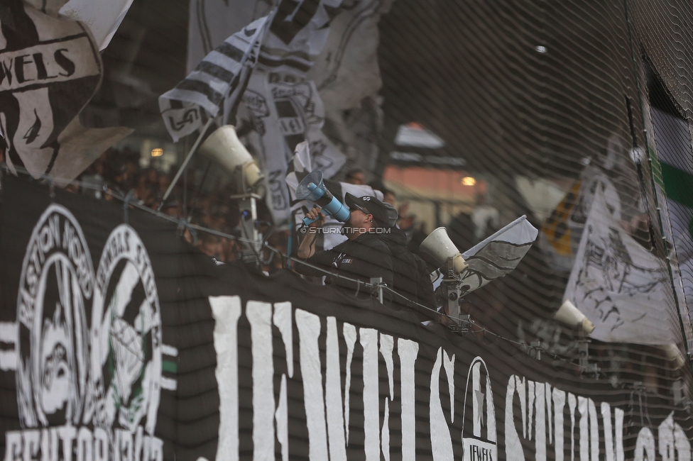 Sturm Graz - Blau-Weiss Linz
Oesterreichische Fussball Bundesliga, 19. Runde, SK Sturm Graz - FC Blau-Weiss Linz, Stadion Liebenau Graz, 23.02.2025. 

Foto zeigt Fans von Sturm
