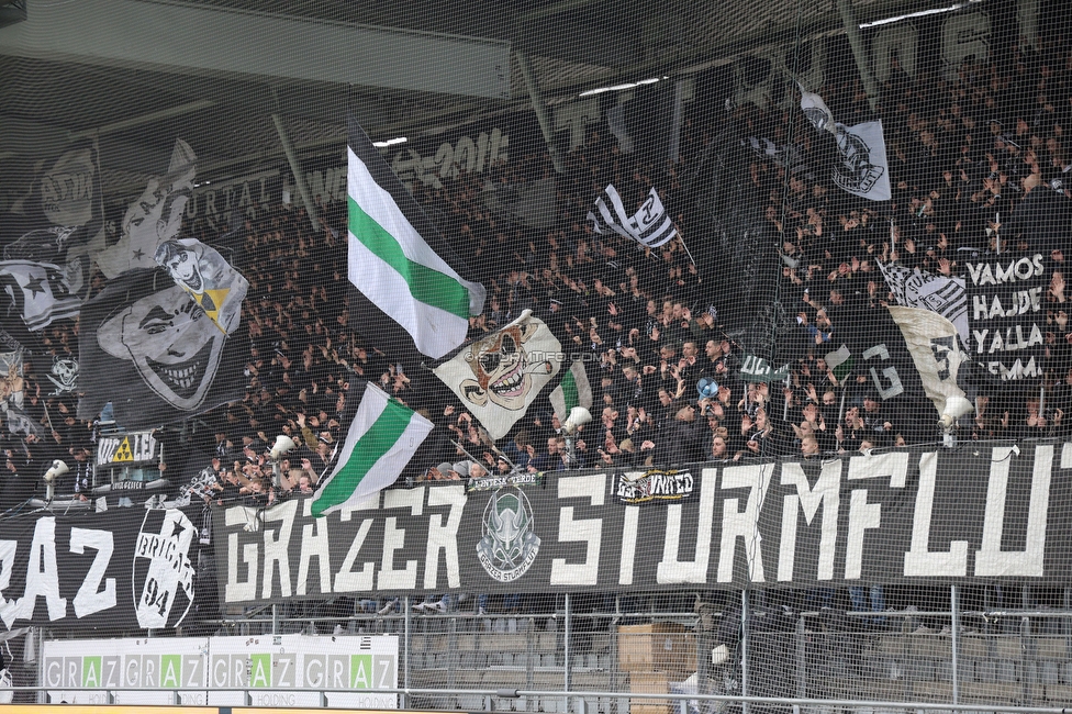 Sturm Graz - Blau-Weiss Linz
Oesterreichische Fussball Bundesliga, 19. Runde, SK Sturm Graz - FC Blau-Weiss Linz, Stadion Liebenau Graz, 23.02.2025. 

Foto zeigt Fans von Sturm
