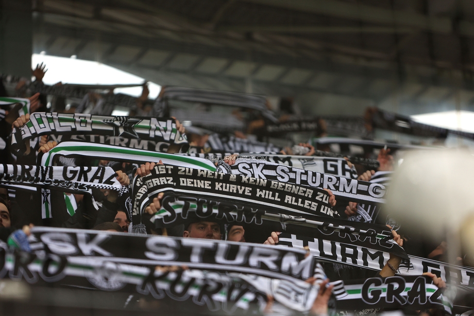 Sturm Graz - Blau-Weiss Linz
Oesterreichische Fussball Bundesliga, 19. Runde, SK Sturm Graz - FC Blau-Weiss Linz, Stadion Liebenau Graz, 23.02.2025. 

Foto zeigt Fans von Sturm
Schlüsselwörter: schals