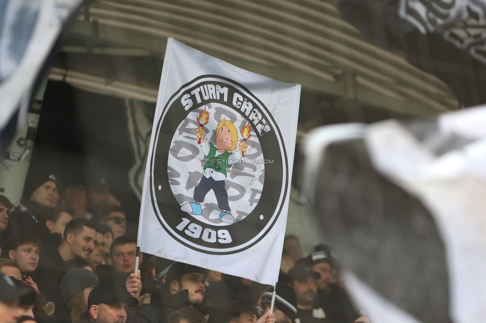 Sturm Graz - Blau-Weiss Linz
Oesterreichische Fussball Bundesliga, 19. Runde, SK Sturm Graz - FC Blau-Weiss Linz, Stadion Liebenau Graz, 23.02.2025. 

Foto zeigt Fans von Sturm
