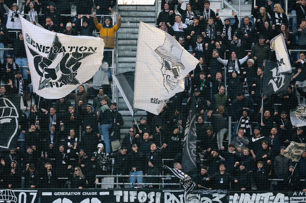 RB Salzburg - Sturm Graz
Oesterreichische Fussball Bundesliga, 20. Runde, FC RB Salzburg - SK Sturm Graz, Stadion Wals-Siezenheim, 02.03.2024. 

Foto zeigt Fans von Sturm
