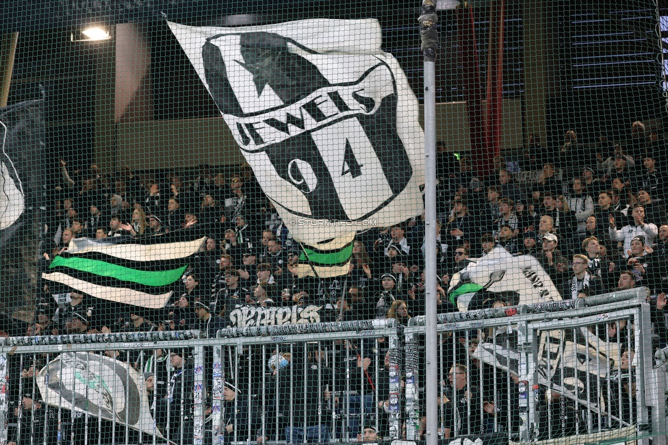 RB Salzburg - Sturm Graz
Oesterreichische Fussball Bundesliga, 20. Runde, FC RB Salzburg - SK Sturm Graz, Stadion Wals-Siezenheim, 02.03.2024. 

Foto zeigt Fans von Sturm
Schlüsselwörter: jewels