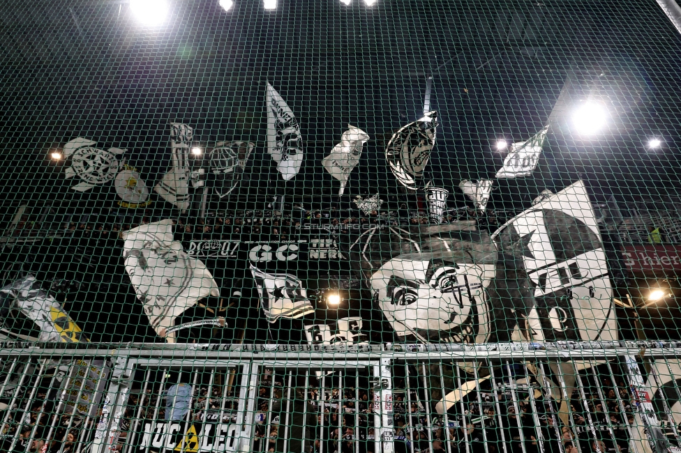 RB Salzburg - Sturm Graz
Oesterreichische Fussball Bundesliga, 20. Runde, FC RB Salzburg - SK Sturm Graz, Stadion Wals-Siezenheim, 02.03.2024. 

Foto zeigt Fans von Sturm
