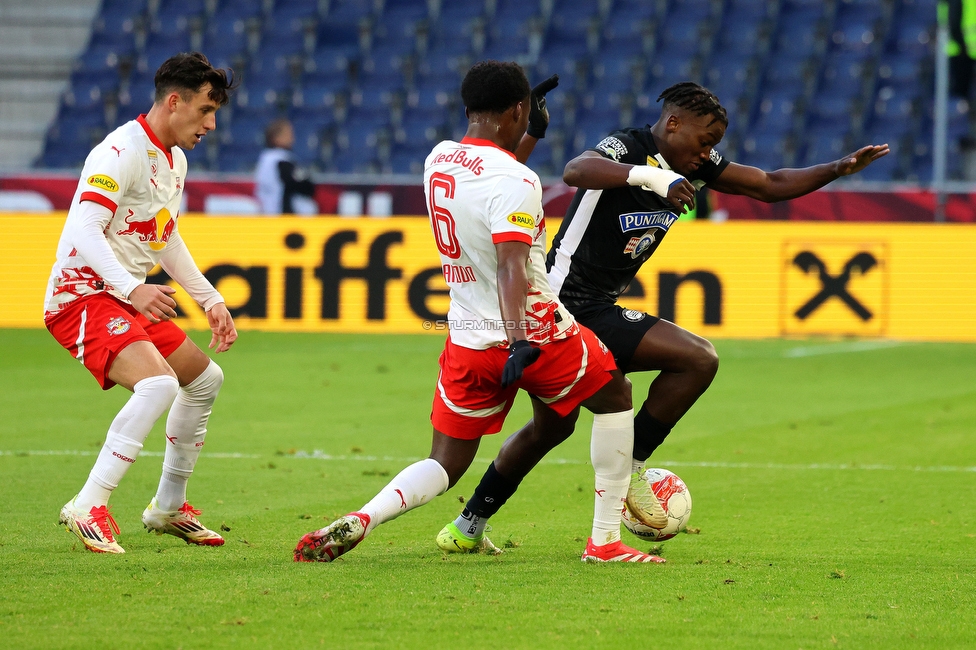 RB Salzburg - Sturm Graz
Oesterreichische Fussball Bundesliga, 20. Runde, FC RB Salzburg - SK Sturm Graz, Stadion Wals-Siezenheim, 02.03.2024. 

Foto zeigt Seedy Jatta (Sturm)
