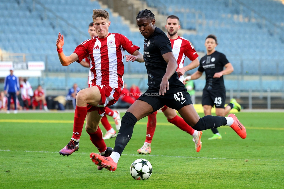 Sturm Graz U19 - Olympiacos
UEFA Youth League Achtelfinale, SK Sturm Graz U19 - Olympiacos FC, Stadion Liebenau Graz, 05.03.2025. 

Foto zeigt Richmond Osayantin (Sturm)
