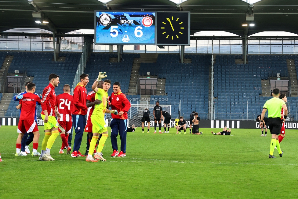 Sturm Graz U19 - Olympiacos
UEFA Youth League Achtelfinale, SK Sturm Graz U19 - Olympiacos FC, Stadion Liebenau Graz, 05.03.2025. 

Foto zeigt die Mannschaft von Sturm
