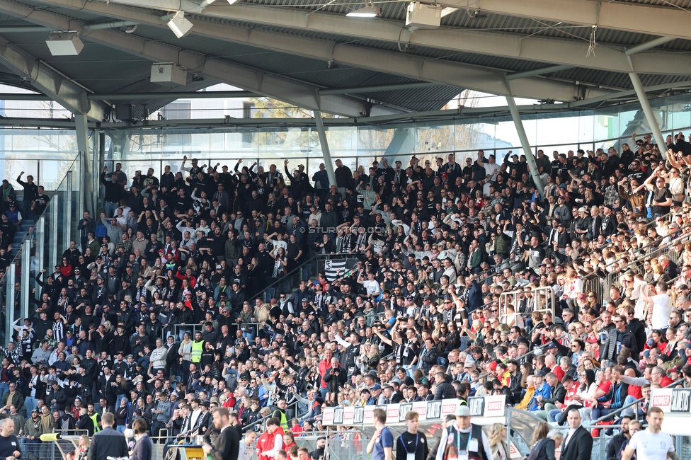 GAK - Sturm Graz
Oesterreichische Fussball Bundesliga, 21. Runde, Grazer AK - SK Sturm Graz, Stadion Liebenau Graz, 09.03.2024. 

Foto zeigt Fans von Sturm
