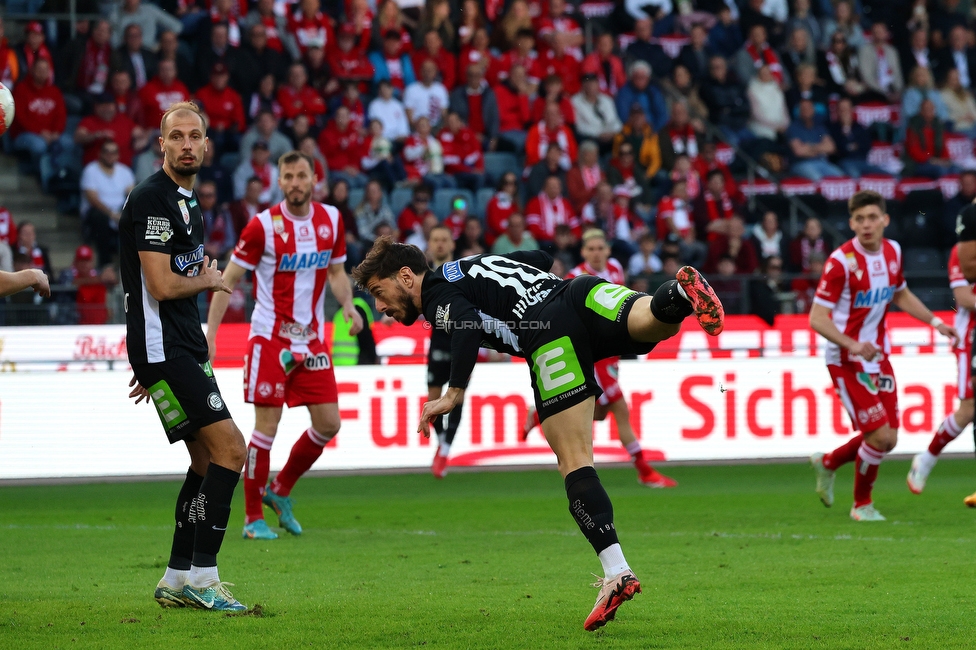 GAK - Sturm Graz
Oesterreichische Fussball Bundesliga, 21. Runde, Grazer AK - SK Sturm Graz, Stadion Liebenau Graz, 09.03.2024. 

Foto zeigt Otar Kiteishvili (Sturm)
