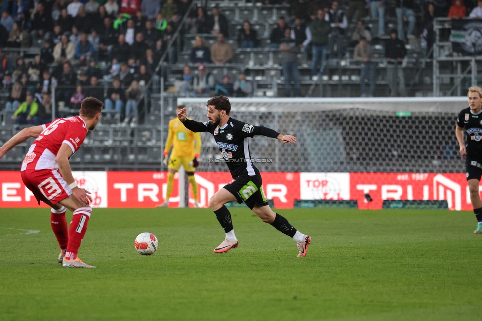 GAK - Sturm Graz
Oesterreichische Fussball Bundesliga, 21. Runde, Grazer AK - SK Sturm Graz, Stadion Liebenau Graz, 09.03.2024. 

Foto zeigt Fans von Sturm
