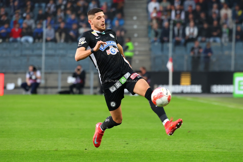 GAK - Sturm Graz
Oesterreichische Fussball Bundesliga, 21. Runde, Grazer AK - SK Sturm Graz, Stadion Liebenau Graz, 09.03.2024. 

Foto zeigt Emir Karic (Sturm)
