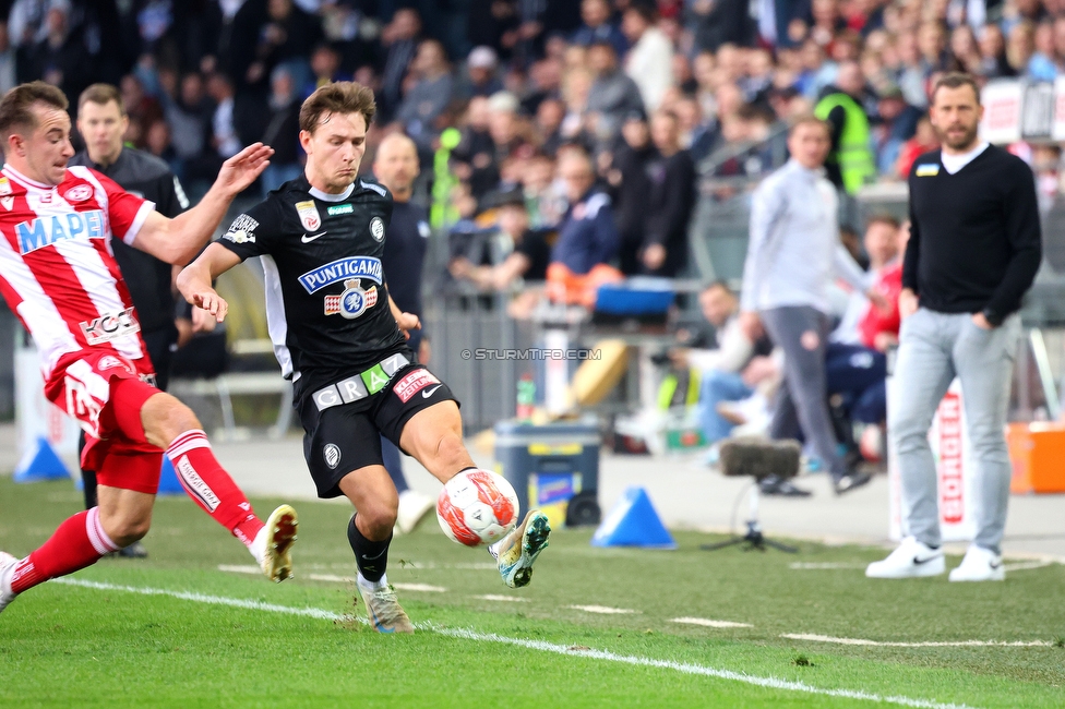 GAK - Sturm Graz
Oesterreichische Fussball Bundesliga, 21. Runde, Grazer AK - SK Sturm Graz, Stadion Liebenau Graz, 09.03.2024. 

Foto zeigt William Boeving (Sturm)
