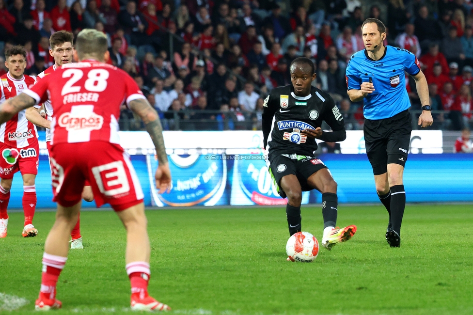 GAK - Sturm Graz
Oesterreichische Fussball Bundesliga, 21. Runde, Grazer AK - SK Sturm Graz, Stadion Liebenau Graz, 09.03.2024. 

Foto zeigt Malick Junior Yalcouye (Sturm)
