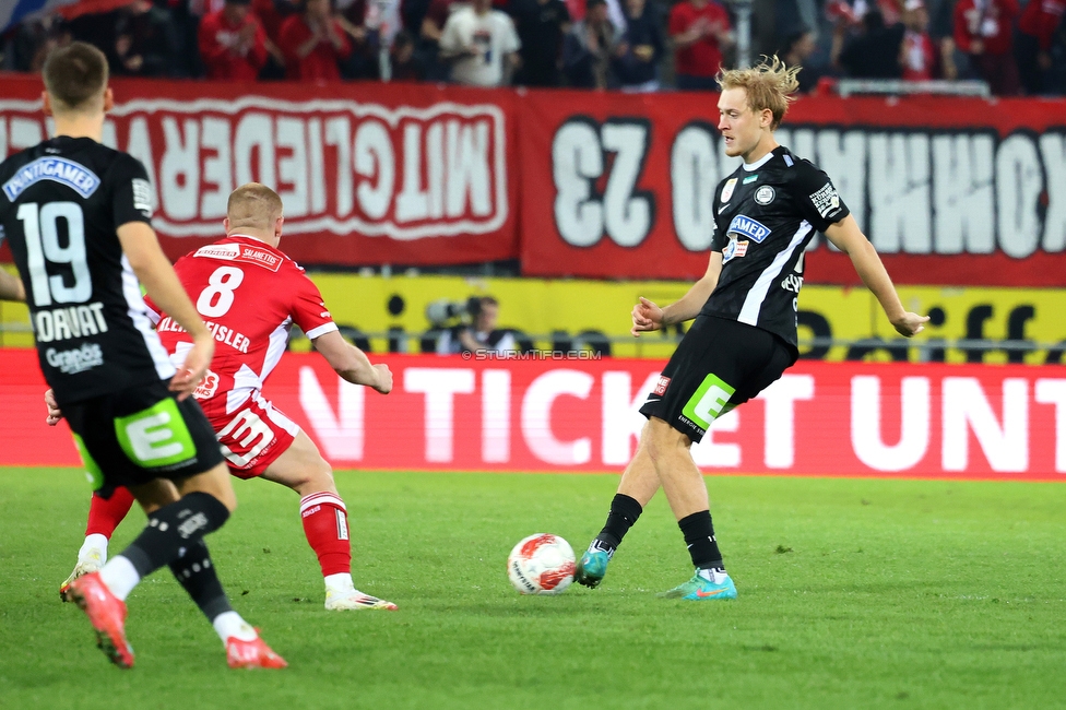 GAK - Sturm Graz
Oesterreichische Fussball Bundesliga, 21. Runde, Grazer AK - SK Sturm Graz, Stadion Liebenau Graz, 09.03.2024. 

Foto zeigt Niklas Geyrhofer (Sturm)
