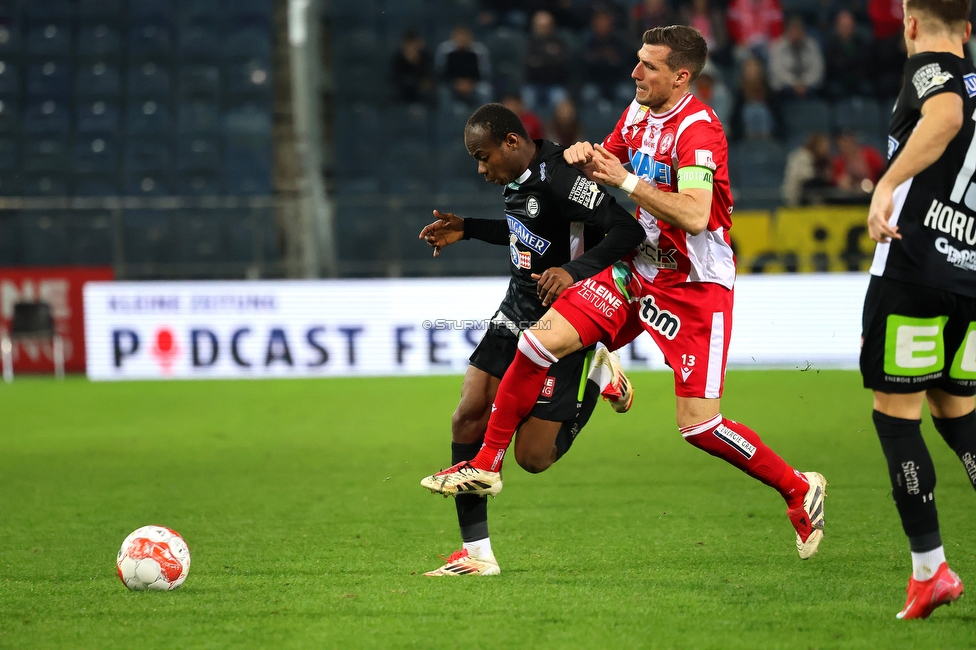 GAK - Sturm Graz
Oesterreichische Fussball Bundesliga, 21. Runde, Grazer AK - SK Sturm Graz, Stadion Liebenau Graz, 09.03.2024. 

Foto zeigt Malick Junior Yalcouye (Sturm)#
