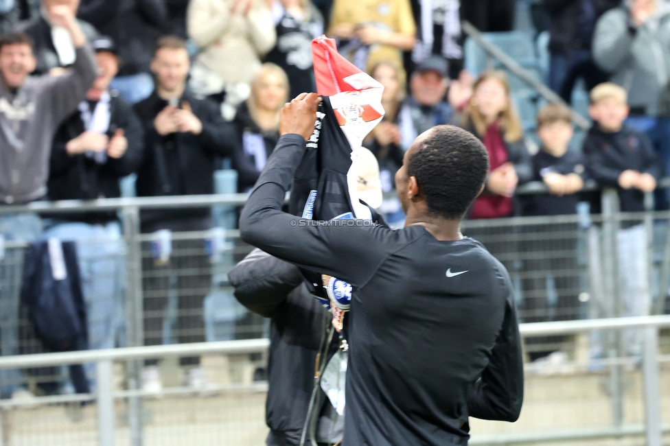 GAK - Sturm Graz
Oesterreichische Fussball Bundesliga, 21. Runde, Grazer AK - SK Sturm Graz, Stadion Liebenau Graz, 09.03.2024. 

Foto zeigt Malick Junior Yalcouye (Sturm)
Schlüsselwörter: torjubel