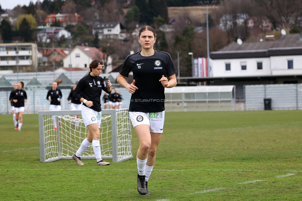 Sturm Damen - Bergheim
OEFB Frauen Bundesliga, 17. Runde, SK Sturm Graz Damen - FC Bergheim, Trainingszentrum Messendorf, 15.03.2025. 

Foto zeigt Sophie Maierhofer (Sturm Damen)
