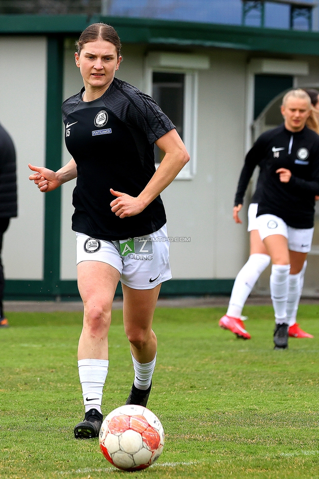 Sturm Damen - Bergheim
OEFB Frauen Bundesliga, 17. Runde, SK Sturm Graz Damen - FC Bergheim, Trainingszentrum Messendorf, 15.03.2025. 

Foto zeigt Sophie Maierhofer (Sturm Damen)
