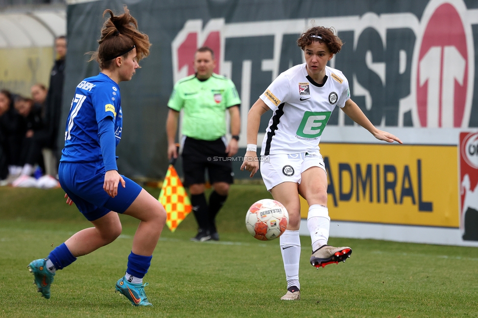 Sturm Damen - Bergheim
OEFB Frauen Bundesliga, 17. Runde, SK Sturm Graz Damen - FC Bergheim, Trainingszentrum Messendorf, 15.03.2025. 

Foto zeigt Leonie Christin Tragl (Sturm Damen)
