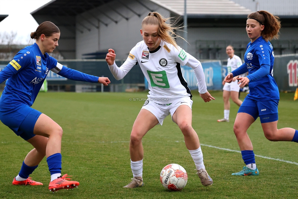 Sturm Damen - Bergheim
OEFB Frauen Bundesliga, 17. Runde, SK Sturm Graz Damen - FC Bergheim, Trainingszentrum Messendorf, 15.03.2025. 

Foto zeigt Lena Breznik (Sturm Damen)
