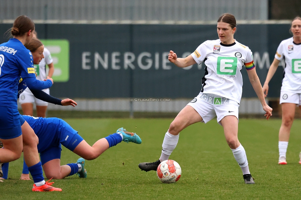 Sturm Damen - Bergheim
OEFB Frauen Bundesliga, 17. Runde, SK Sturm Graz Damen - FC Bergheim, Trainingszentrum Messendorf, 15.03.2025. 

Foto zeigt Sophie Maierhofer (Sturm Damen)
