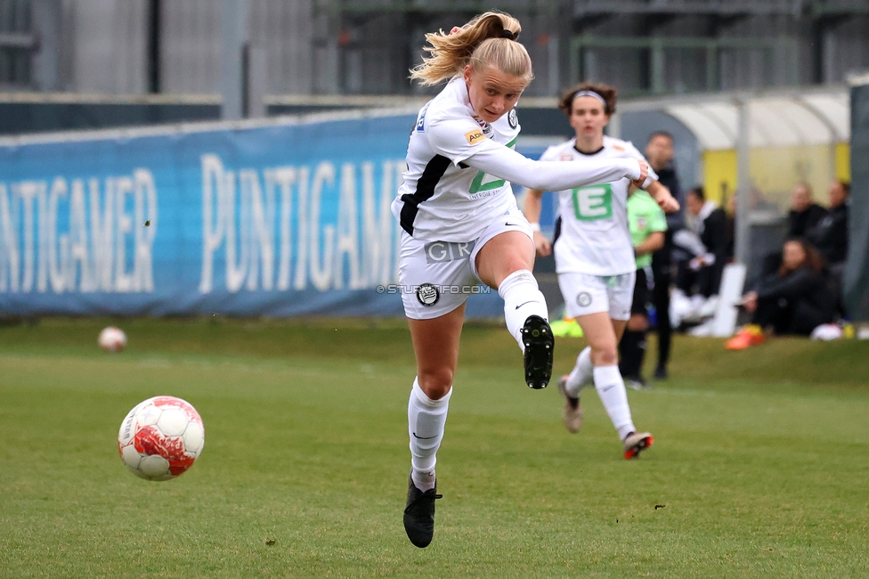 Sturm Damen - Bergheim
OEFB Frauen Bundesliga, 17. Runde, SK Sturm Graz Damen - FC Bergheim, Trainingszentrum Messendorf, 15.03.2025. 

Foto zeigt Sandra Jakobsen (Sturm Damen)
