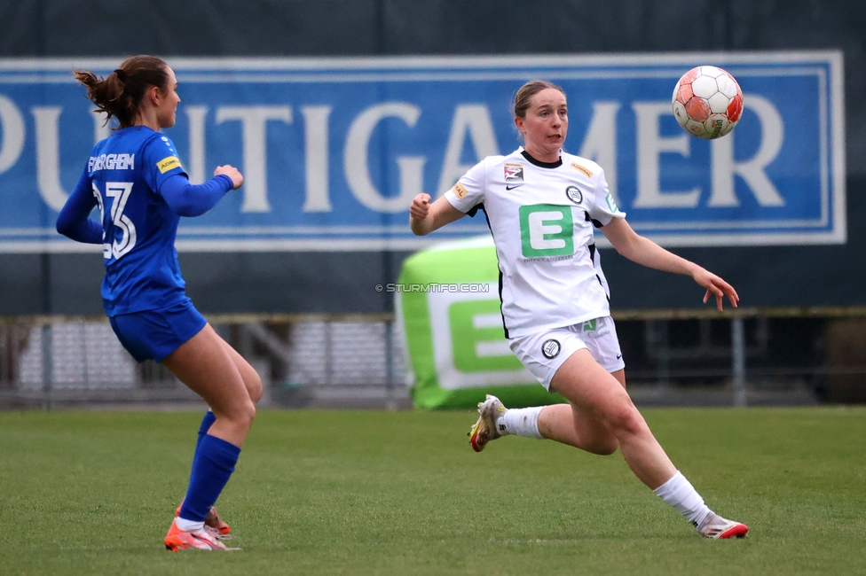 Sturm Damen - Bergheim
OEFB Frauen Bundesliga, 17. Runde, SK Sturm Graz Damen - FC Bergheim, Trainingszentrum Messendorf, 15.03.2025. 

Foto zeigt Elisabeth Brandl (Sturm Damen)
