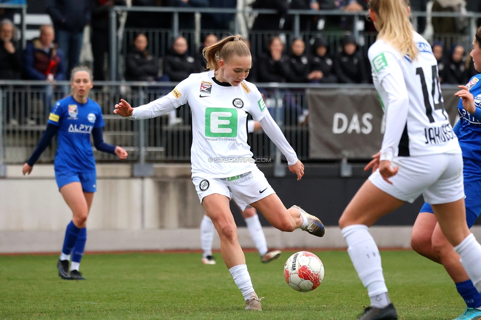 Sturm Damen - Bergheim
OEFB Frauen Bundesliga, 17. Runde, SK Sturm Graz Damen - FC Bergheim, Trainingszentrum Messendorf, 15.03.2025. 

Foto zeigt Lena Breznik (Sturm Damen)
