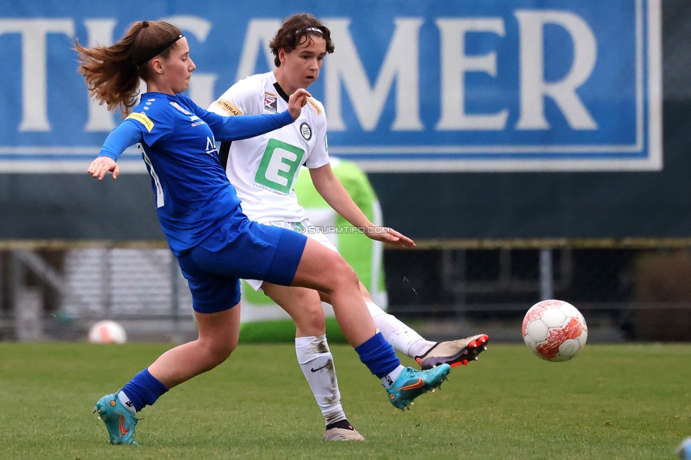 Sturm Damen - Bergheim
OEFB Frauen Bundesliga, 17. Runde, SK Sturm Graz Damen - FC Bergheim, Trainingszentrum Messendorf, 15.03.2025. 

Foto zeigt Leonie Christin Tragl (Sturm Damen)
