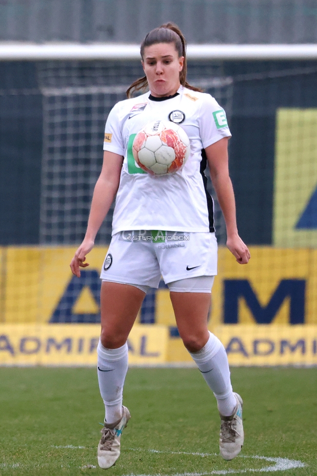 Sturm Damen - Bergheim
OEFB Frauen Bundesliga, 17. Runde, SK Sturm Graz Damen - FC Bergheim, Trainingszentrum Messendorf, 15.03.2025. 

Foto zeigt Laura Riesenbeck (Sturm Damen)
