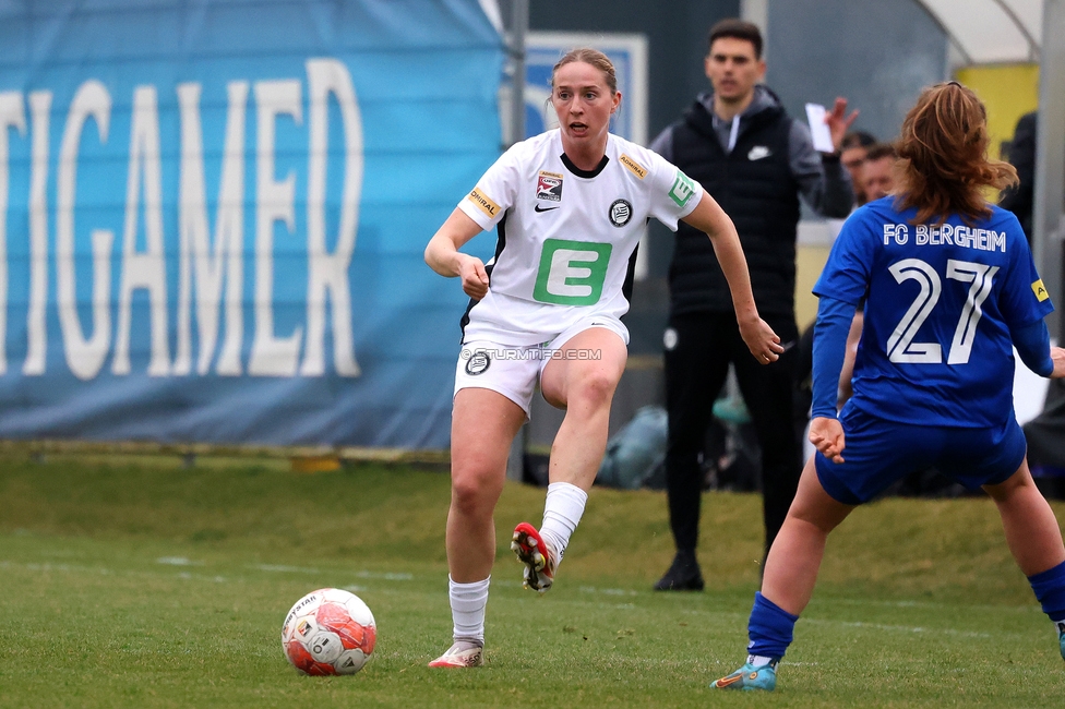 Sturm Damen - Bergheim
OEFB Frauen Bundesliga, 17. Runde, SK Sturm Graz Damen - FC Bergheim, Trainingszentrum Messendorf, 15.03.2025. 

Foto zeigt Elisabeth Brandl (Sturm Damen)
