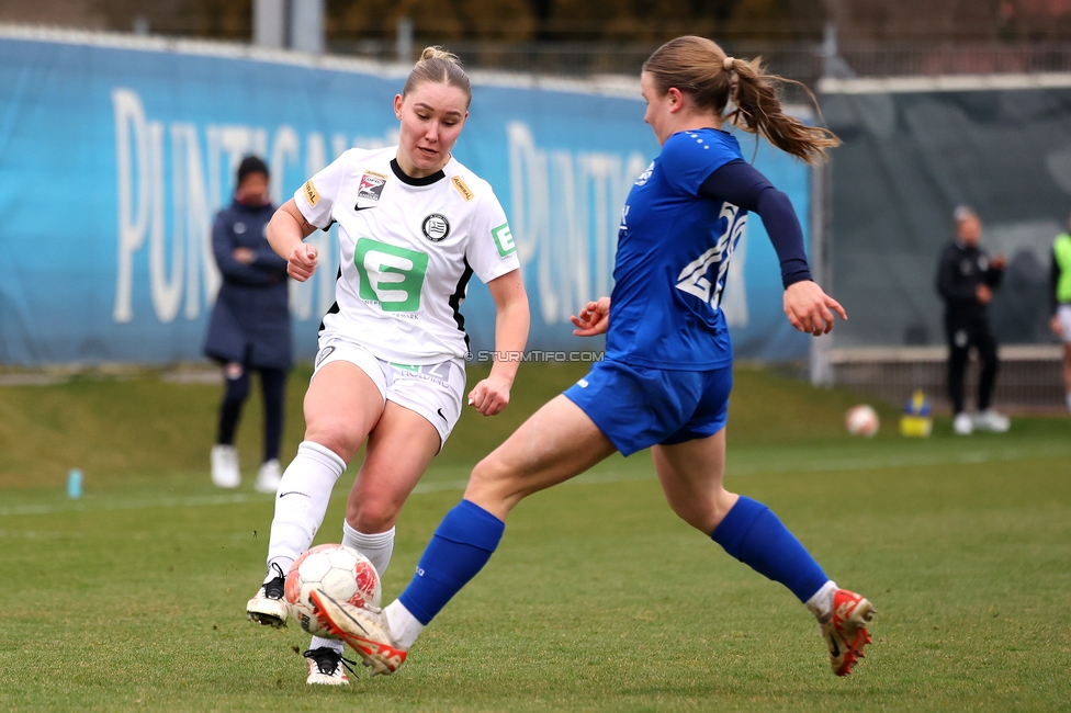 Sturm Damen - Bergheim
OEFB Frauen Bundesliga, 17. Runde, SK Sturm Graz Damen - FC Bergheim, Trainingszentrum Messendorf, 15.03.2025. 

Foto zeigt Anna Wirnsberger (Sturm Damen)
