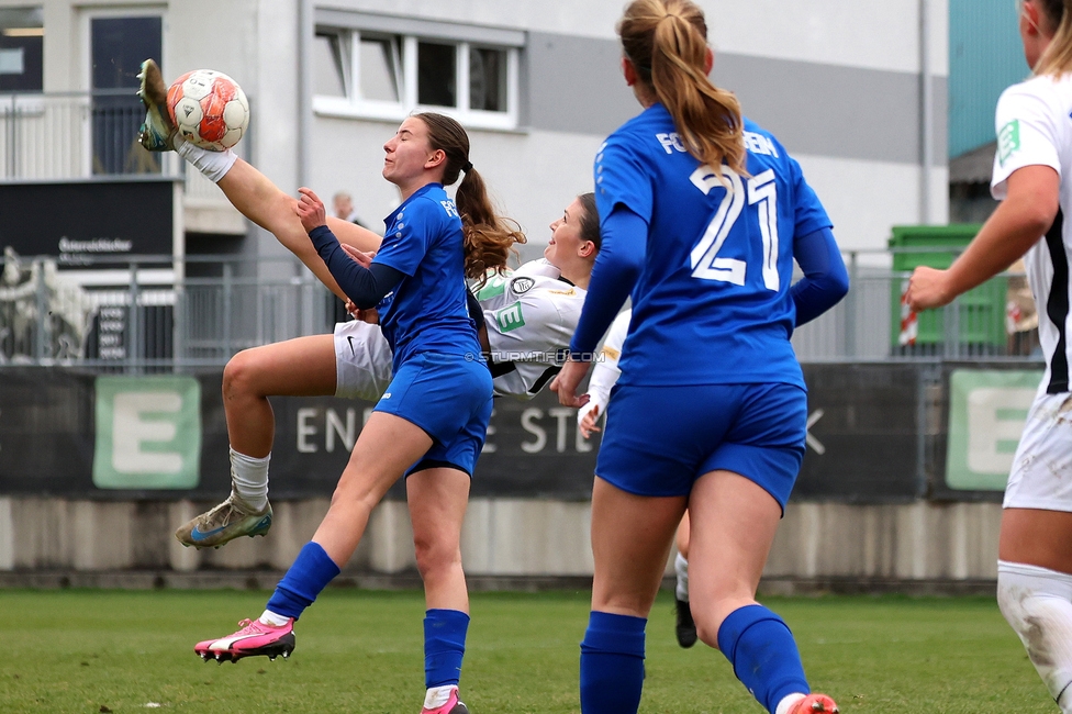 Sturm Damen - Bergheim
OEFB Frauen Bundesliga, 17. Runde, SK Sturm Graz Damen - FC Bergheim, Trainingszentrum Messendorf, 15.03.2025. 

Foto zeigt Marie Spiess (Sturm Damen)
