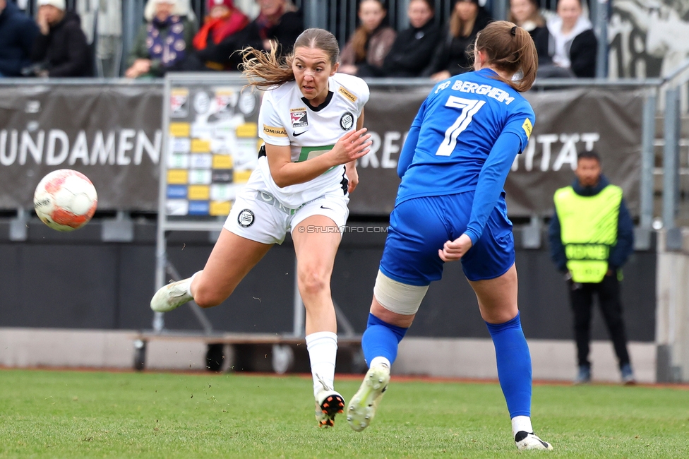 Sturm Damen - Bergheim
OEFB Frauen Bundesliga, 17. Runde, SK Sturm Graz Damen - FC Bergheim, Trainingszentrum Messendorf, 15.03.2025. 

Foto zeigt Modesta Uka (Sturm Damen)
