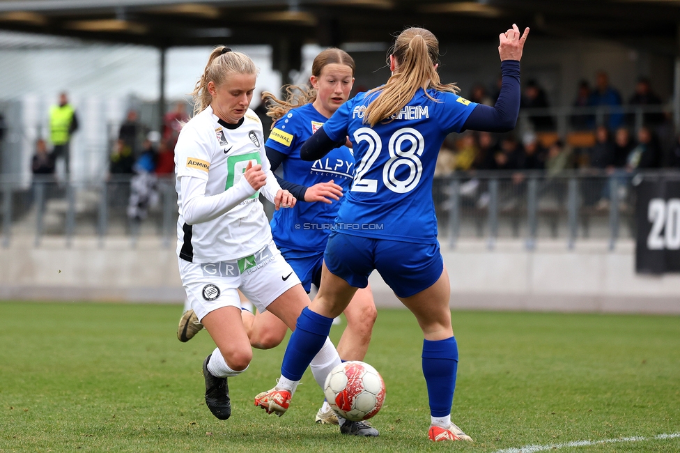 Sturm Damen - Bergheim
OEFB Frauen Bundesliga, 17. Runde, SK Sturm Graz Damen - FC Bergheim, Trainingszentrum Messendorf, 15.03.2025. 

Foto zeigt Sandra Jakobsen (Sturm Damen)
