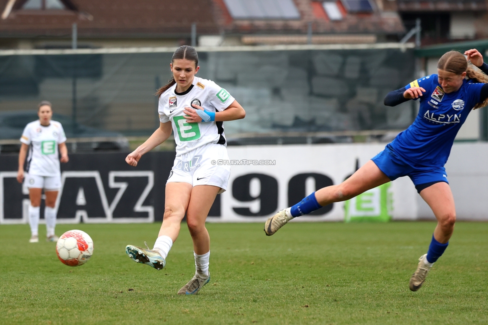 Sturm Damen - Bergheim
OEFB Frauen Bundesliga, 17. Runde, SK Sturm Graz Damen - FC Bergheim, Trainingszentrum Messendorf, 15.03.2025. 

Foto zeigt Marie Spiess (Sturm Damen)
