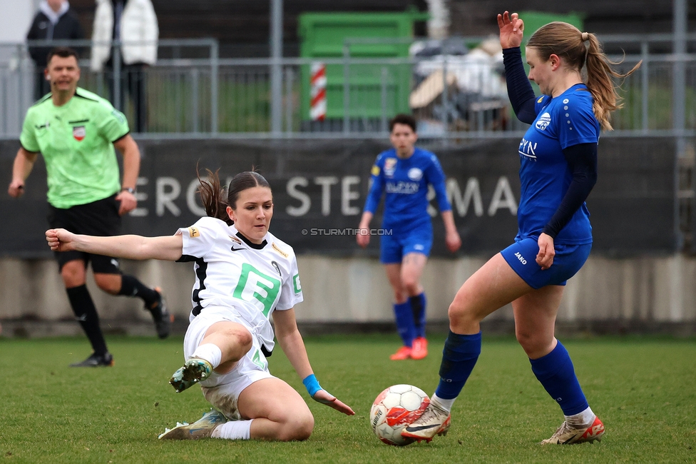 Sturm Damen - Bergheim
OEFB Frauen Bundesliga, 17. Runde, SK Sturm Graz Damen - FC Bergheim, Trainingszentrum Messendorf, 15.03.2025. 

Foto zeigt Marie Spiess (Sturm Damen)
